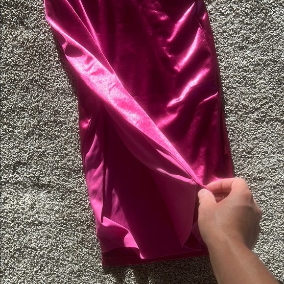 Lulu's Pink Crop Blouse Set - Picture 3 of 3